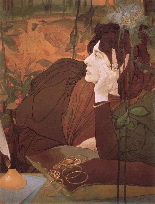Georges de  Feure The Voice of Evil oil painting image